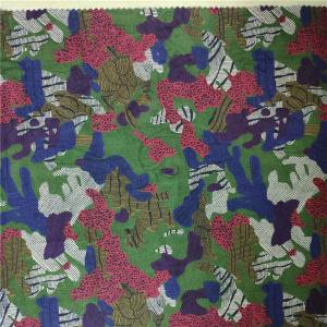 100% Cotton Custom Printed Fabric , Reactive Printing Cotton Apparel Fabric