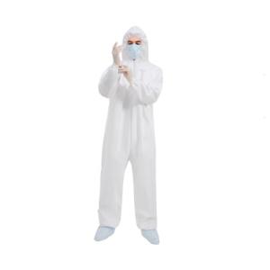 Clinic Uniform Disposable Protective Coverall Zipper front