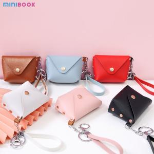 Buy cheap Customized Logo Genuine Leather Minibook Coin Purse for Coin Lanyard Bag from wholesalers