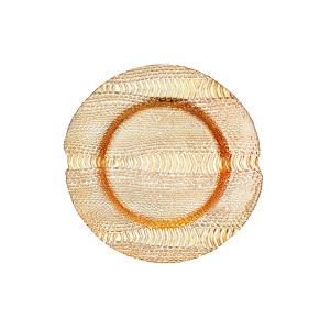 Buy cheap 13 Inch Handmade Luster Glass Charger Plates Electroplating from wholesalers