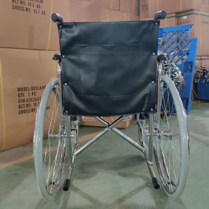 Buy cheap Multifunctional Folding Steel Wheelchair With Detachable Desk Armrest Elevating Footrest from wholesalers