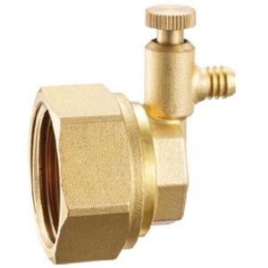 Buy cheap 6021 Brass Manifold End Piece Integrated With G1 Flexible Female Nut And Manually Operated Air Exhaust from wholesalers
