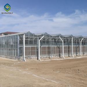 Buy cheap Agricultural 120km/H 12m 10.8m Glass Multi Span Greenhouse from wholesalers