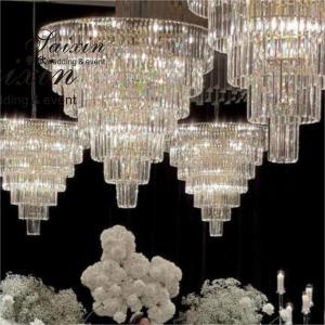 Buy cheap Glass Dining Room Crystal Chandelier Lighting Hotel Wedding Event Decor 120cmx110cm from wholesalers