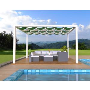 Buy cheap New anti-UV segmented wavy telescopic sunshade rain canopy sailcloth product