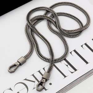 Buy cheap Metal Hardware Chain flat chain non-fading metal shoulder strap bag chain strap from wholesalers