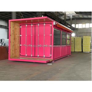 Buy cheap 20ft Flat Mobile Container Shop Store Coffee Retail Stall featuring 50mm Wave Sandwich Panel Wall for in Hotel from wholesalers