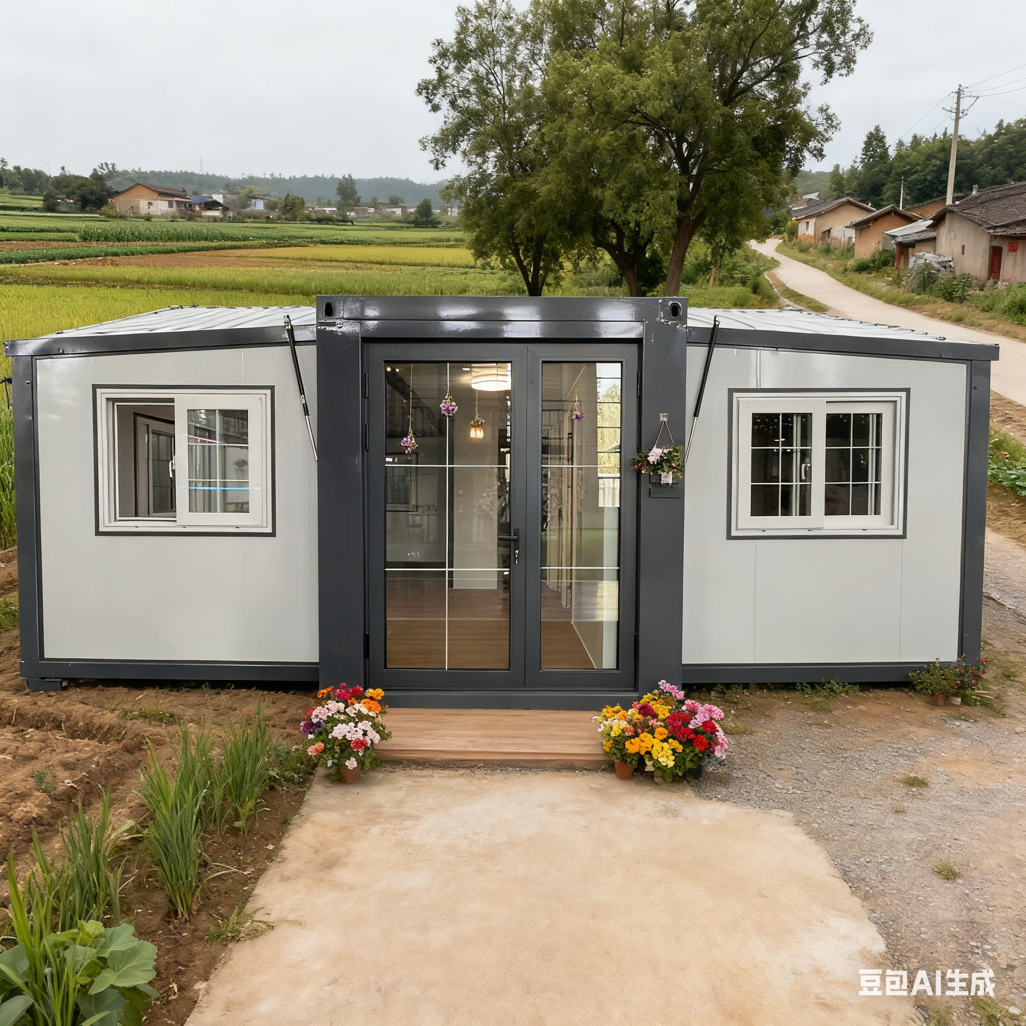 Buy cheap 50-75 Mm EPS Sandwich Panel Wall And Roof Foldable 20ft Container with Galvanized Light Steel Frame Main Frame from wholesalers