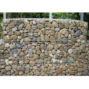 China 3x1x1m Gabion Baskets 60x80mm Mesh 380-550N/mm2 Tensile Strength on sale