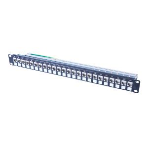 Buy cheap FTP Modular Patch Panel 24 Port Cat6a Shielded Patch Panel from wholesalers