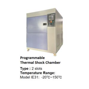 Buy cheap 80L Two Zone Three Zone Vertical Thermal Shock Test Chamber -40℃ ～ +150℃ Environmental Chambers from wholesalers