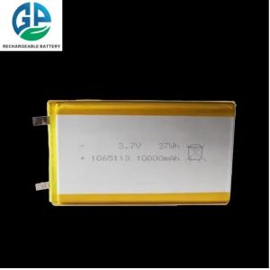 Buy cheap 1065113 3.7V 10000mAh Li Polymer Battery Rechargeable 3.7v  KC Approved from wholesalers