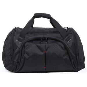 Buy cheap Customized Portable Black  Duffel Bags Luggage Fashionable 600D Polyester Material product