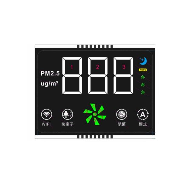 7 Segment LCD Display / Square LCD Module VA Negative LCD For Termostato