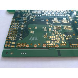 10 layers Multilayer PCB Board immersion gold ENIG 1u" green soldmask white