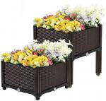 Buy cheap Multifunctional elevated Plastic Raised Planters On Legs For Outdoor Backyard from wholesalers
