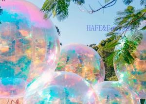 China PVC Inflatable Reflective Bubble Ball / Rainbow Inflatable Mirror Ball Colorful on sale