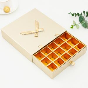 Buy cheap Personalised Truffle Chocolate Box Paperboard Sliding Drawer CMYK Printing from wholesalers