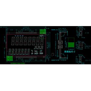 Buy cheap Customized Vehicle Controller Seven Segment Display Lcd TN from wholesalers