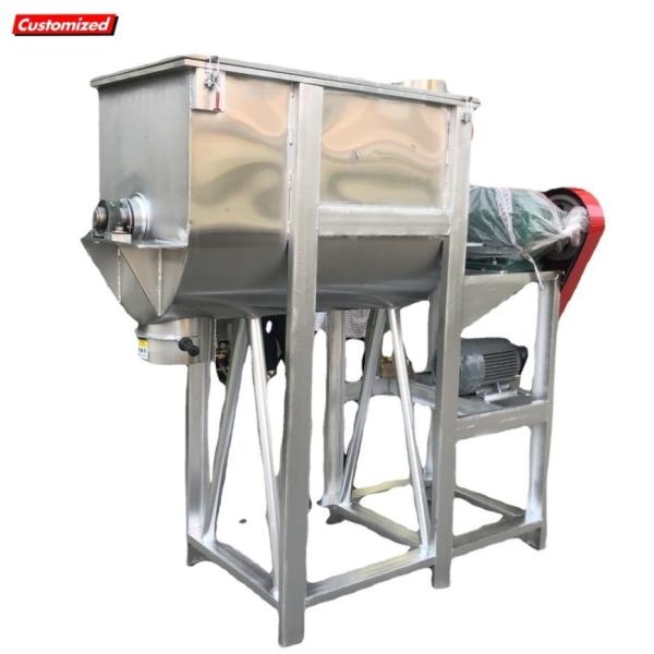 Horizontal Animal Feed Crusher Machine Chemicals Processed Commercial Powder