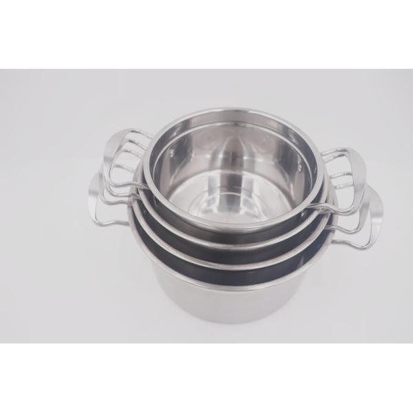 Quality 19cm Stainless Steel Cooking Pot With Thickened Bottom for sale