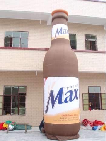 Buy cheap Inflatable advertising giant bottle for juice and beer using from wholesalers
