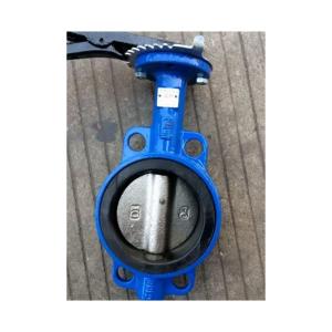 Buy cheap Smooth Performance Pn16/10 Ductile Iron EPDM Seated Lever Handle Wafer Butterfly Valve from wholesalers