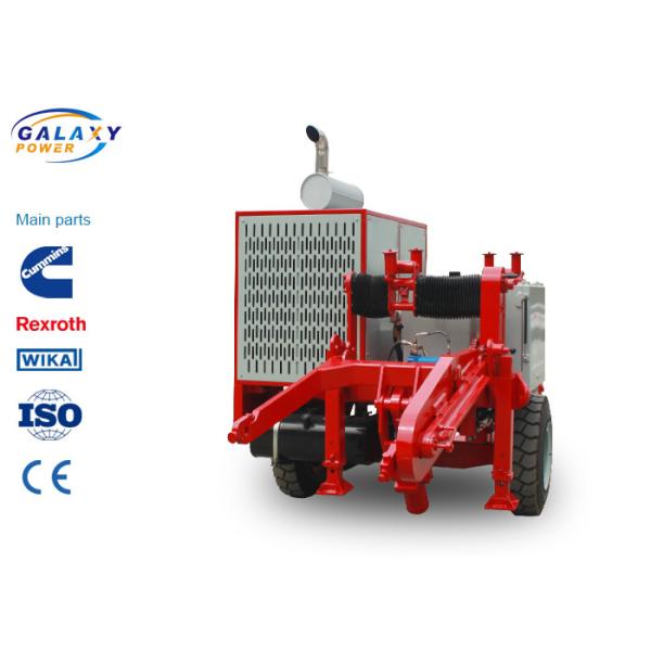 Buy cheap Red Color Power Line Stringing Equipment Max Intermittent Pull 220kN Hydraulic Pulley from wholesalers