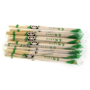 Buy cheap 20cm Natural Customized Logo Round Disposable Bamboo Chopstick With Toothpicks from wholesalers