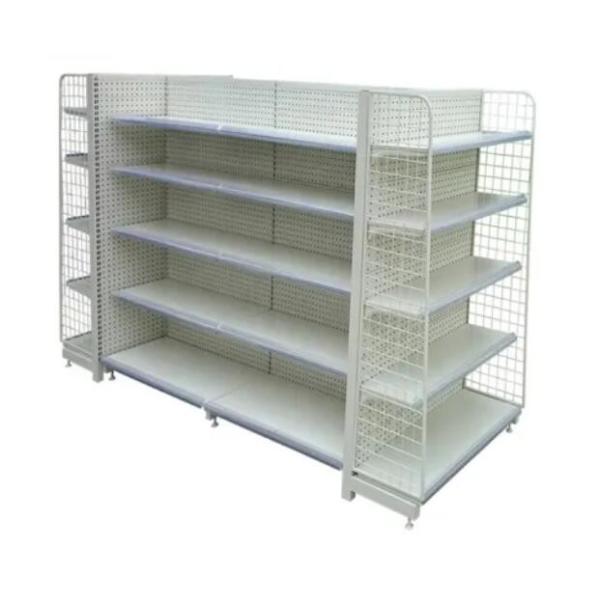Quality Sturdy Structure ODM Double Sided Display Shelf Epoxy Electrostatic Spray for sale