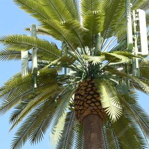 Buy cheap Galvanized Bionic Telecommunication Monopole Tower / Artificial Tree Cell Towers from wholesalers