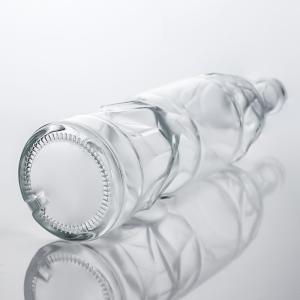 Buy cheap Surface Handling Decal Custom Shape Embossed Glass Liquor Bottle for Whisky Gin Rum from wholesalers