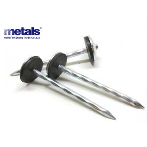 Buy cheap BWG9 Hot Dipped Galvanized Roofing Nails Twisted Shank With Ruber Washer 1/2 from wholesalers