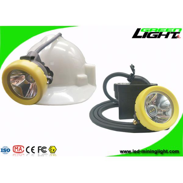 Buy cheap IP68 Coal Mining Cap Lights 10000lux 7.8Ah Li - Ion Battery 18hrs Long Lighting Time from wholesalers