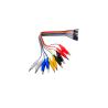 Electric Test Lead 20cm 10pin Electrical Jumper Wire Female With Crocodile Clip for sale