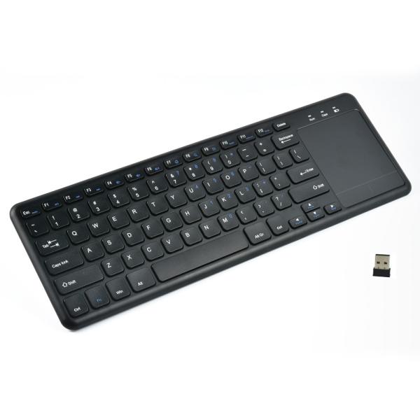 Quality 2.4G Wireless Media Keyboard Mouse Combo with  Big Mouse Touchpad Multi Touch Function for sale