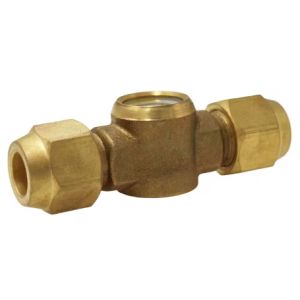 Buy cheap Copper Sight Glass Indicator with High-Transparency Glass Window and Color-Changing Moisture Indicator for Refrigeration Systems from wholesalers