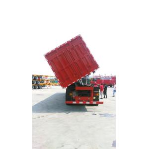 Buy cheap 80T Capacity Dumping Tipper Flatbed Semi Trailer Full Set Of Hyva Hydraulic System from wholesalers