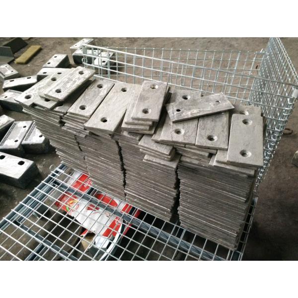 Quality Cr18 Feed Chute Liner Wear-resistant Castings AS2027 Hardness More Than HRC52 for sale