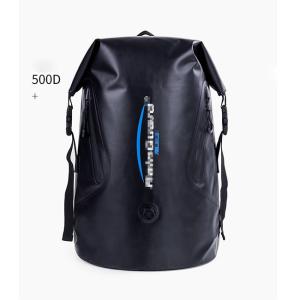 Buy cheap 45L Black Heavy Duty Roll Top 500D PVC Waterproof Backpack from wholesalers