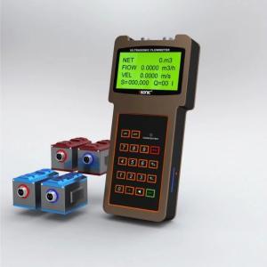 Handheld / Portable Ultrasonic Flow Meter Easy Carry Stable Signal