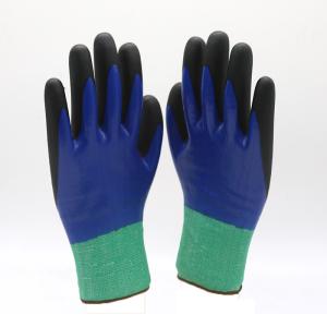 ZM 18 Gauge Cut Resistant Oil Resistant Working Gloves Smooth And Sandy Nitrile
