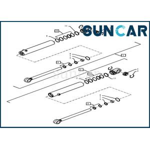 Buy cheap 84402182 Steering Sealing Kit 1121F 1121G CASE Loader Hydraulic Cylinder Oil Seal Kit from wholesalers