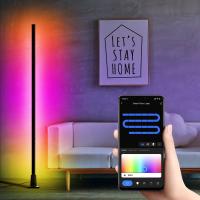 Buy cheap Multicolor RGB Corner Floor Lamp LED With Aluminium Shade App Control product