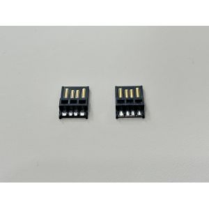 Buy cheap High-Precision USB 2.0 AM Connector Wire-Solder Type with Wide Solder Cup, Black Gold-Plated Terminal Connector from wholesalers