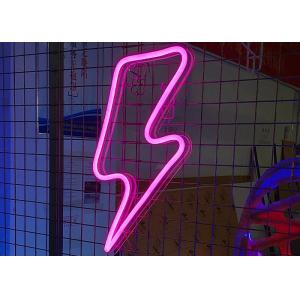 Buy cheap Lightning Bolt Neon Sign Remote Control Lightning LED Neon Signs Big Size Handmade Visual Artwork Home Wall Decor Light from wholesalers
