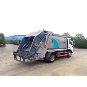 Diesel Four Wheel Garbage Truck With Rear Loading And Unloading Compression