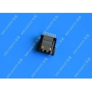 Buy cheap Female SMT SATA Data Connector , Crimp Type Serial ATA 7 Pin Connector from wholesalers