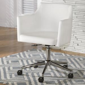 China Modern Upholstered Rotating Office Chair With Black And White Dc-7340 on sale