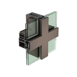 Buy cheap Curtain Wall Aluminium Profiles Powder Coating Aluminum Extrusion Framing product